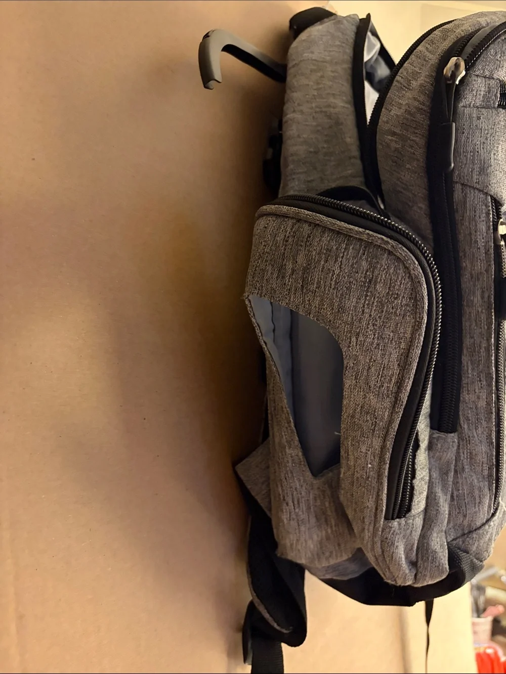 Eddie Bauer Gray Heather Baby Backpack Diaper Bag